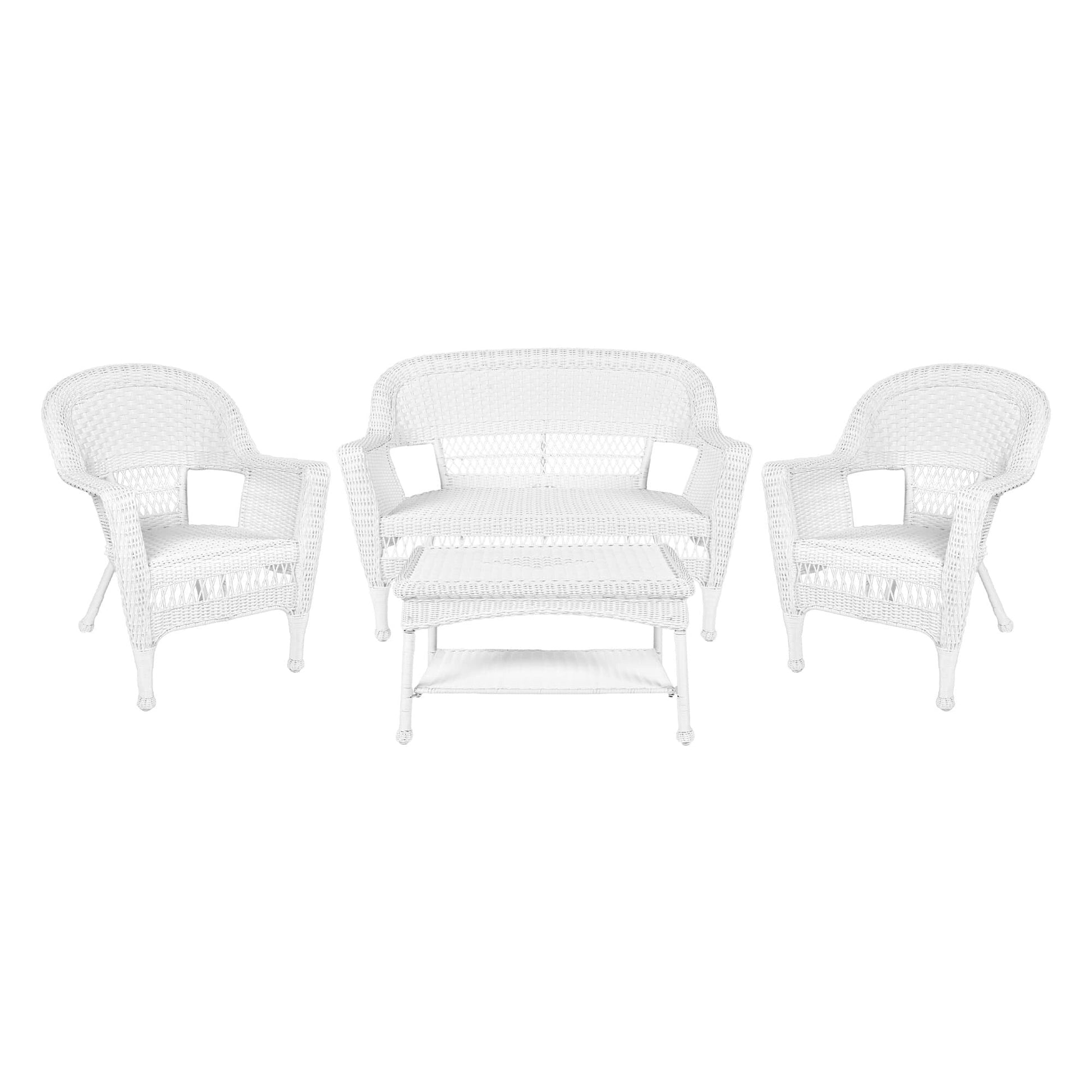 Wicker Patio 4-piece Conversation Set