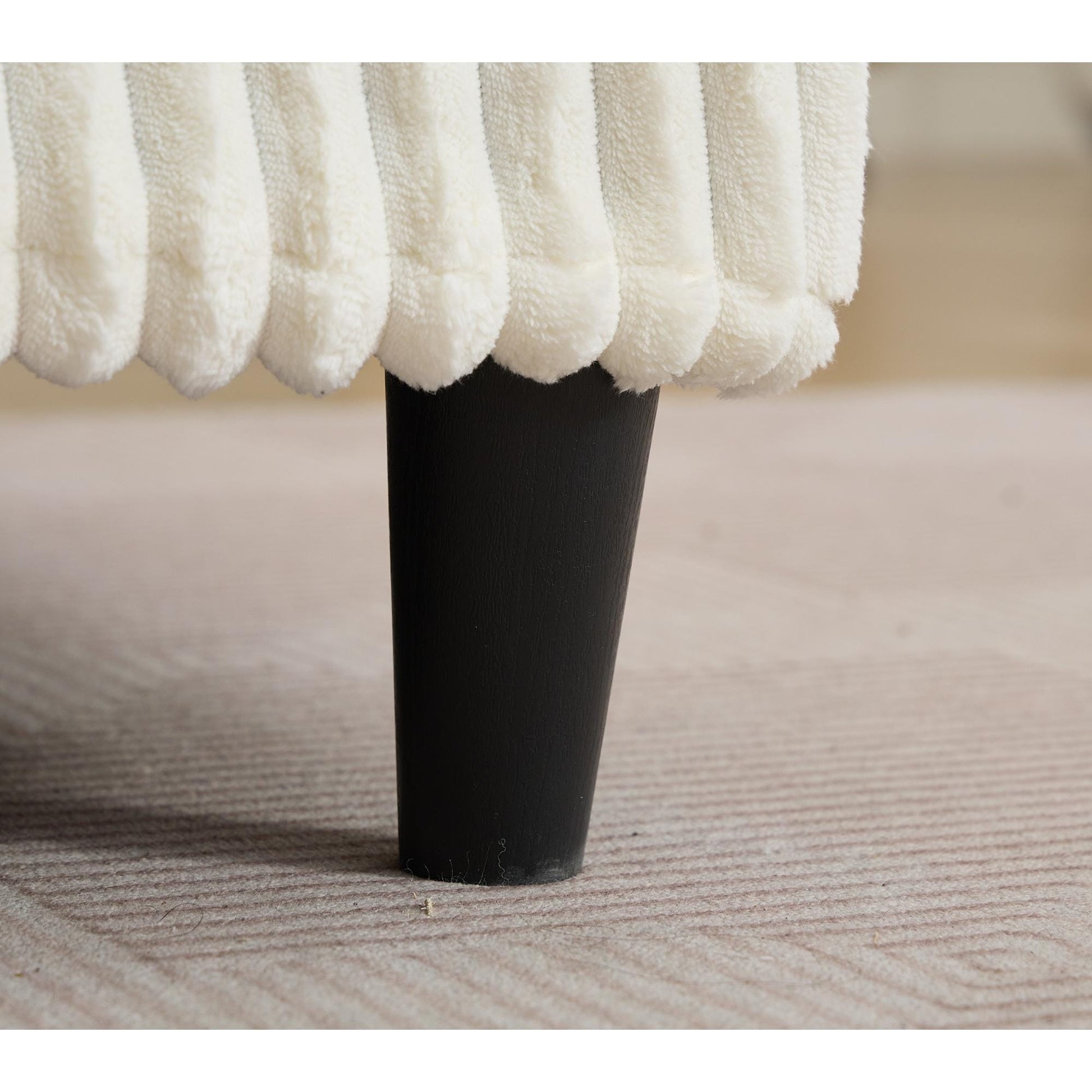 Harmonia 109 W Oversized Corduroy Sofa Bed, Deep Seat Double Lounge Chaise with 4 Pillows