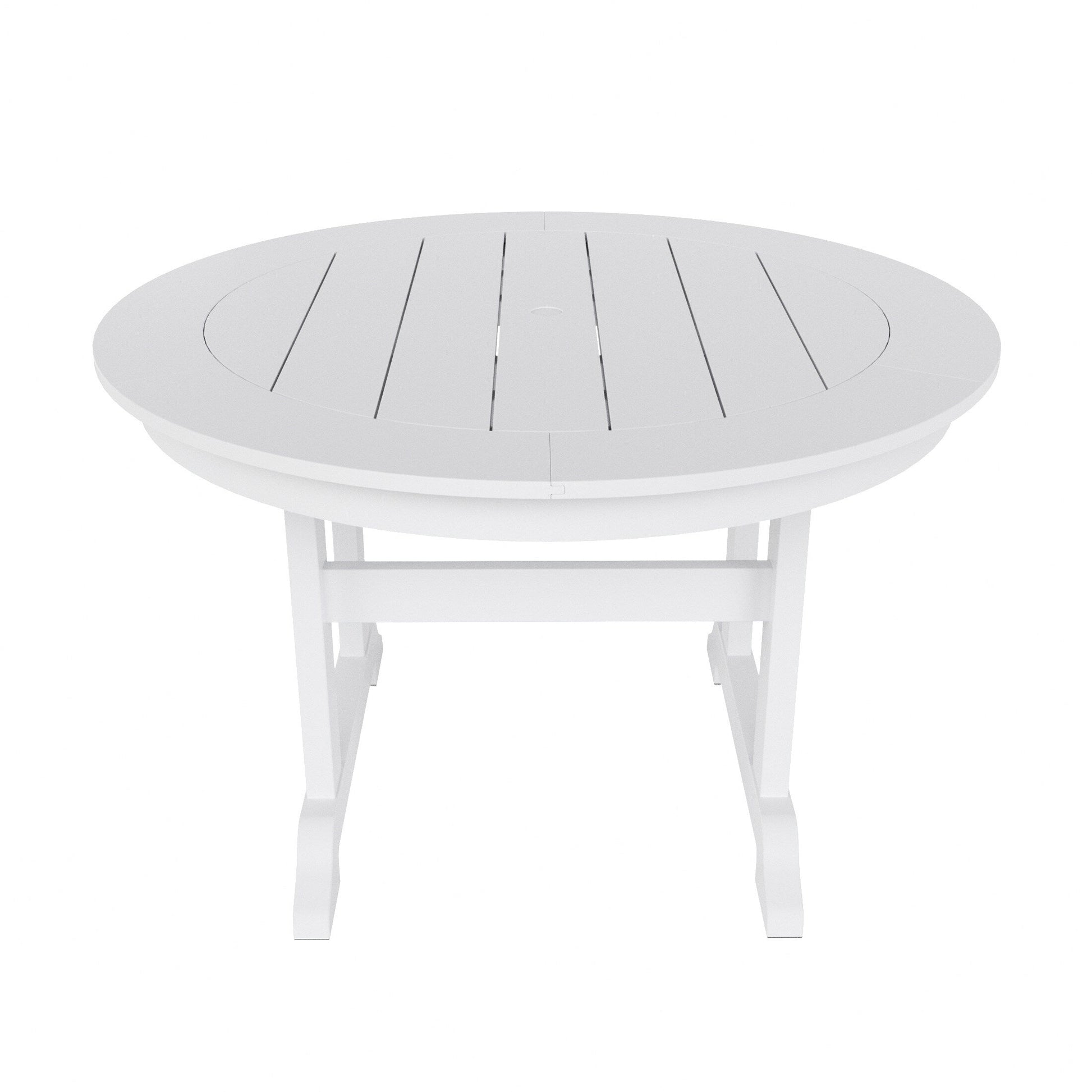 Polytrends Laguna Hdpe All Weather Outdoor Patio Dining Set with Round Table, Armchairs (5-Piece Set)
