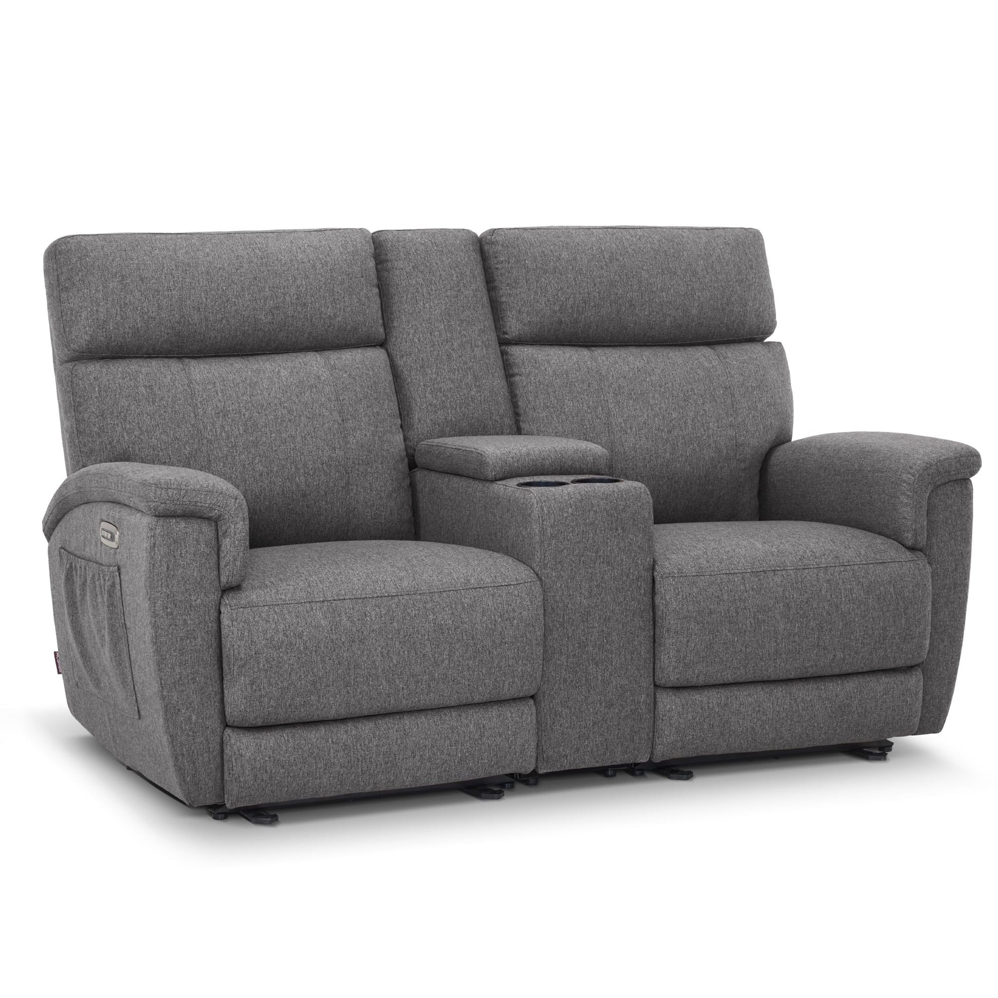 MCombo 60.2 Power Loveseat Recliner Sofa with Massage and Dual Heating, Adjustable Headrest, USB & Type C Port, Fabric