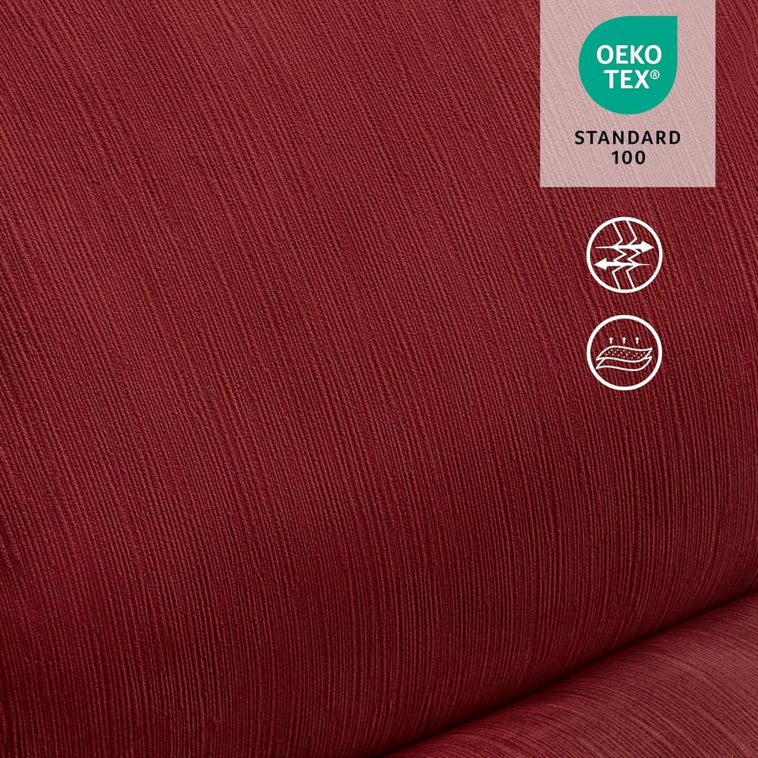 MCombo Oversized Dual Motor Armless Power Rocker Recliner Chair, Zeroarms Recliner Perfect for Living Room Fabric PR607