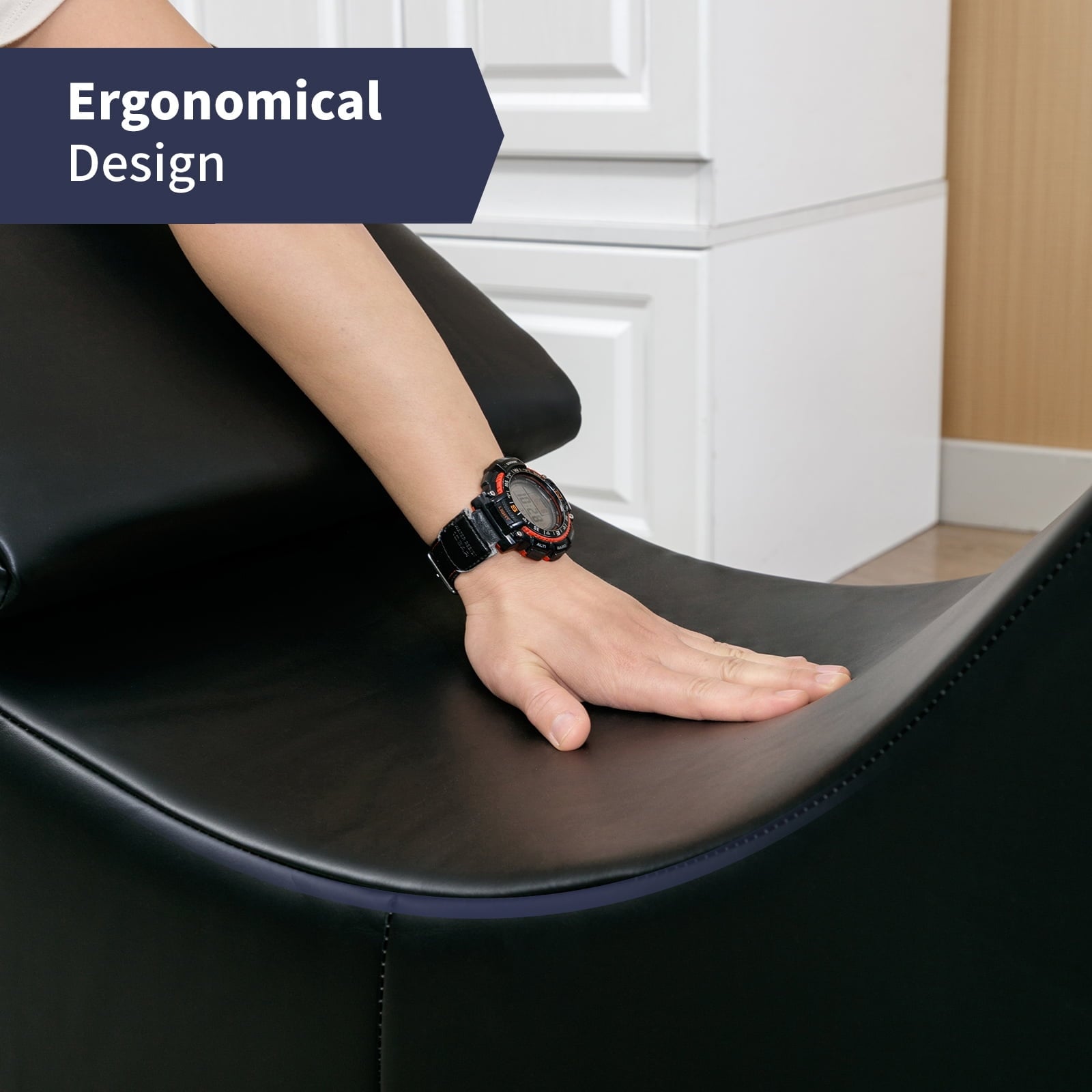 Mixoy Indoor Yoga Chair,Curved Yoga Chaise Lounge Chair for Adults Stretching Exercising Relaxing