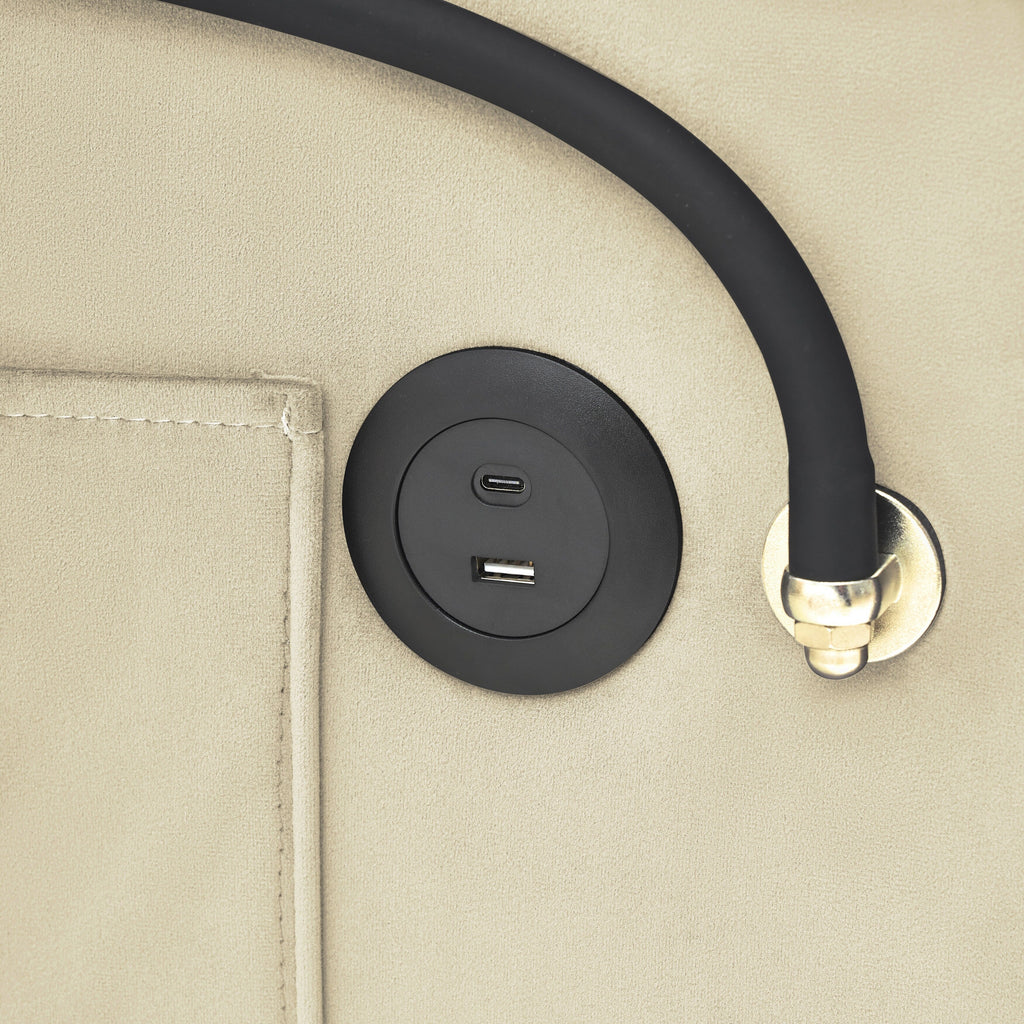 Modern 70.86 3 in 1 Single Convertible Sofa Bed with Adjustable Back and USB Charging Port for Living Room