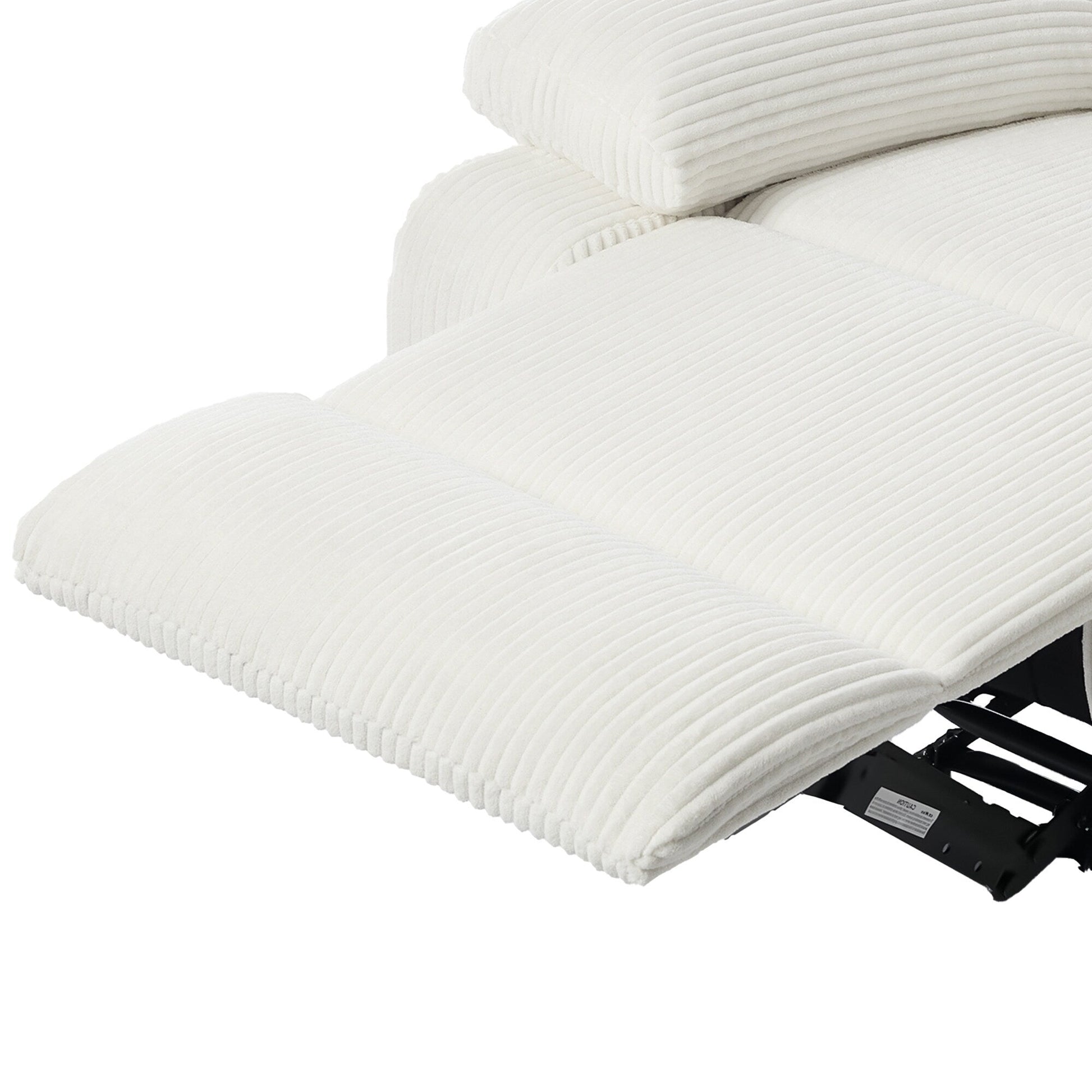 Modern Corduroy Manual Recliner Chair, Lounger Adjustable Recliners with Wide Armrest