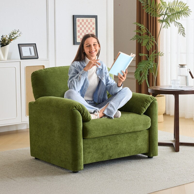 Modern Elephant Ears Armchair Accent Sofa Comfortable Seating for Living Room & Bedroom