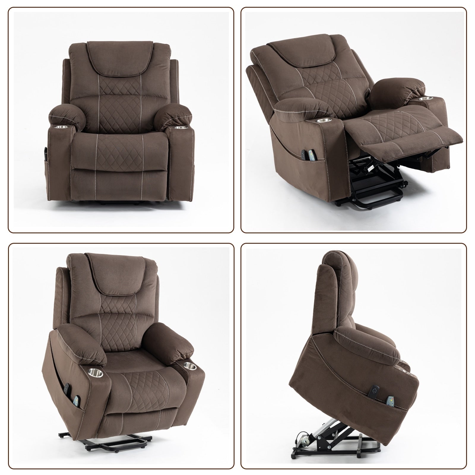 Oversized Electric Recliner Chair Elderly Power Lift Chair, 400 lbs.