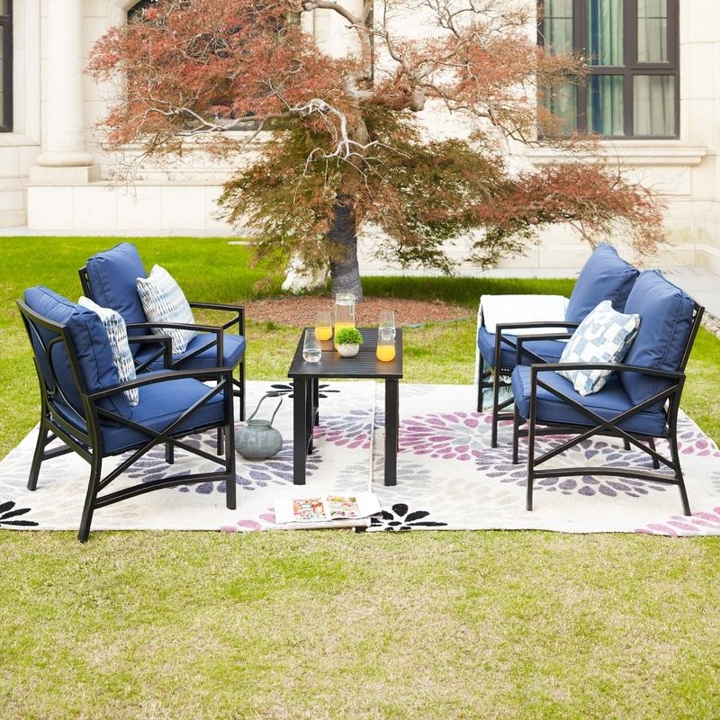 PATIO FESTIVAL 6-Piece 4-Seat Outdoor Seating Group with Cushions