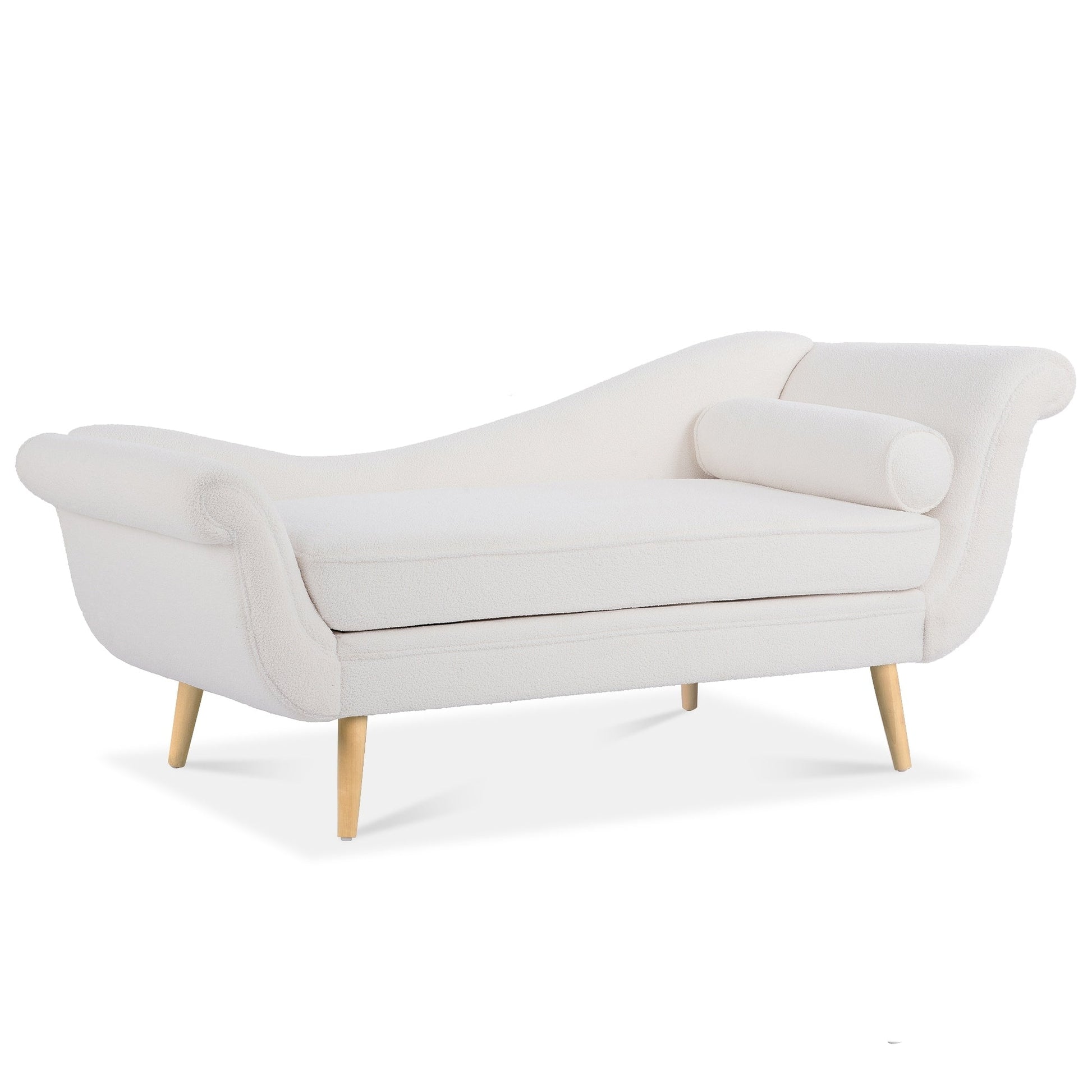 Vintage Chaise Lounge with Scroll Arms by Christopher Knight Home
